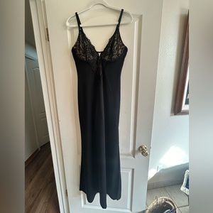 Black lingerie nightgown